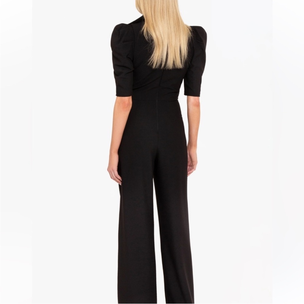BLACK HALO Eve by Laurel Berman Ara Bow Jumpsuit NWT black, size 0 elegant party - Picture 9 of 12